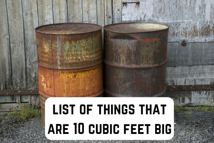 things that are 10 cubic feet long