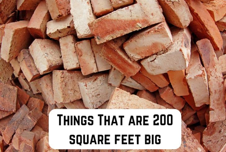things that are 200 square feet big