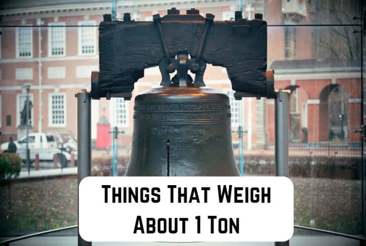 things that weigh 1 ton