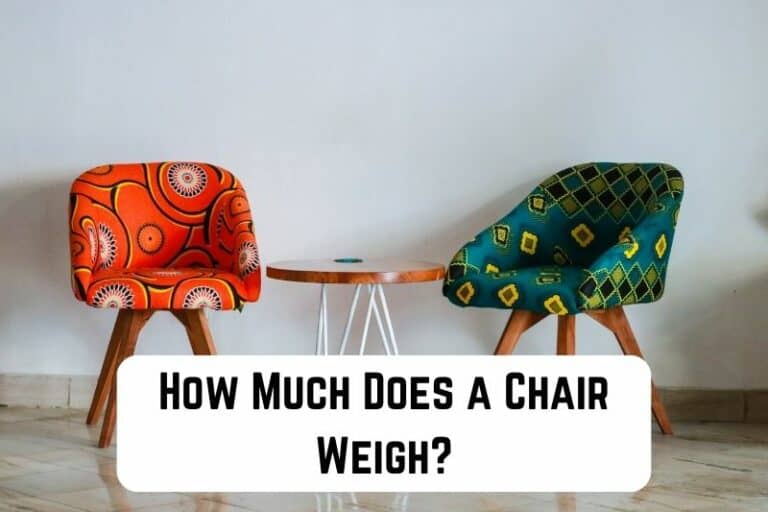 How Much Does a Chair Weigh? (Detailed Guide) Measuringly